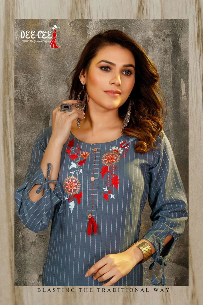 Renetta By Dee Cee A Line Long Kurtis Catalog